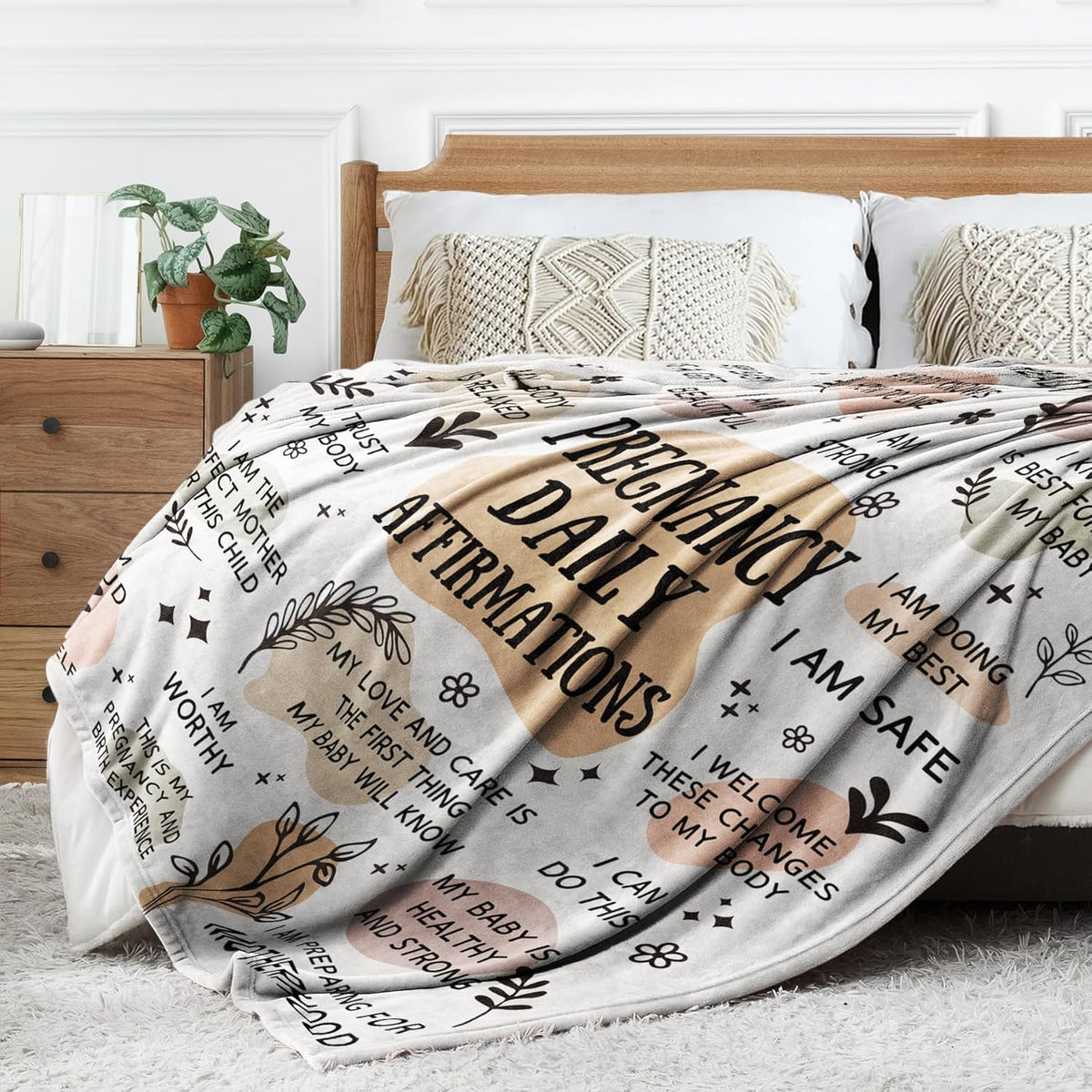 pregnancy gifts   pregnant mom blanket with pregnancy daily affirmations expecting mom gift 1745823671077.jpg