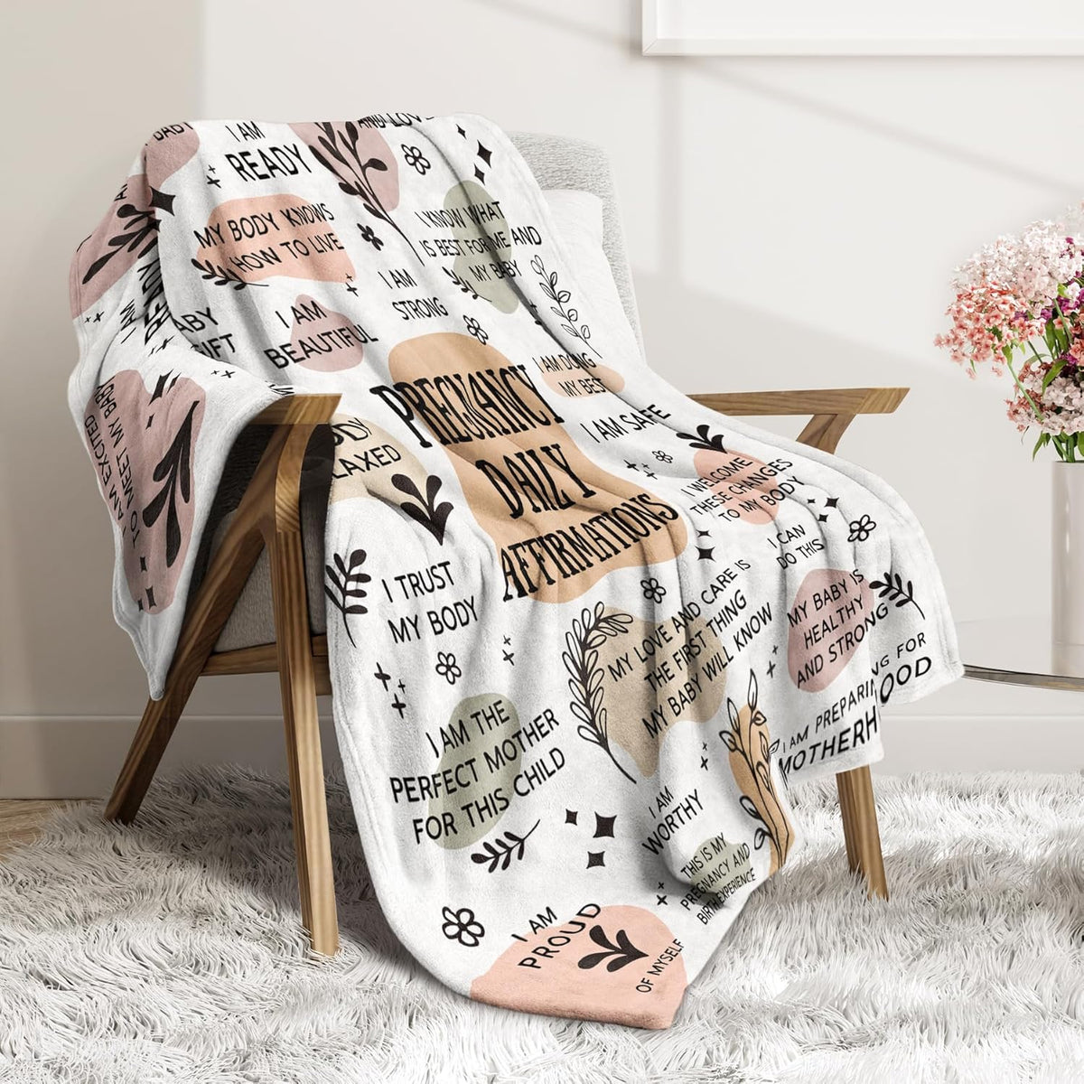 pregnancy gifts   pregnant mom blanket with pregnancy daily affirmations expecting mom gift 1745823671098.jpg