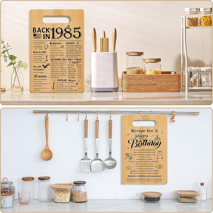 40th birthday gifts for women menback in 1985recipe for a happy birthday double sided cutting board present for her him40th bday gift ideascool presents for 40 year old woman 1746435605528.jpg