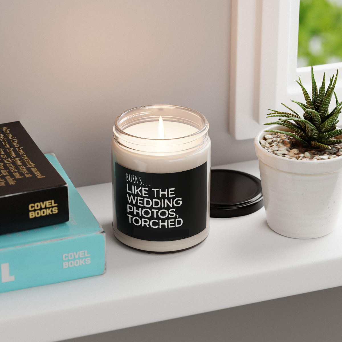 funny burns like the wedding photos torched candle   divorce gift for her petty breakup soy candle ex husband gag gift bff present 1746589221258.png