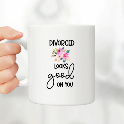 divorce looks good on you adult humor coffee mug looking for the d breakup care package divorce gift 1746590776468.png