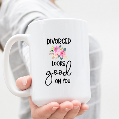 divorce looks good on you adult humor coffee mug looking for the d breakup care package divorce gift 1746590776548.png