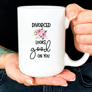 divorce looks good on you adult humor coffee mug looking for the d breakup care package divorce gift 1746590777186.png