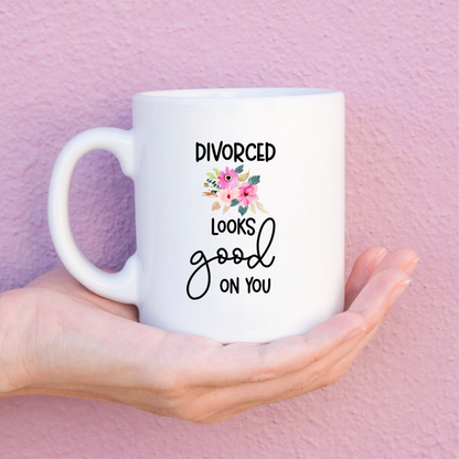 divorce looks good on you adult humor coffee mug looking for the d breakup care package divorce gift 1746590777212.png