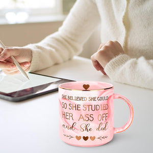 graduation funny gifts for her   12 oz pink marble ceramic coffee mug for 2025 college graduation gifts masters degree phd mba nurse practitioner phd graduation gift for women 1747216642077.jpg