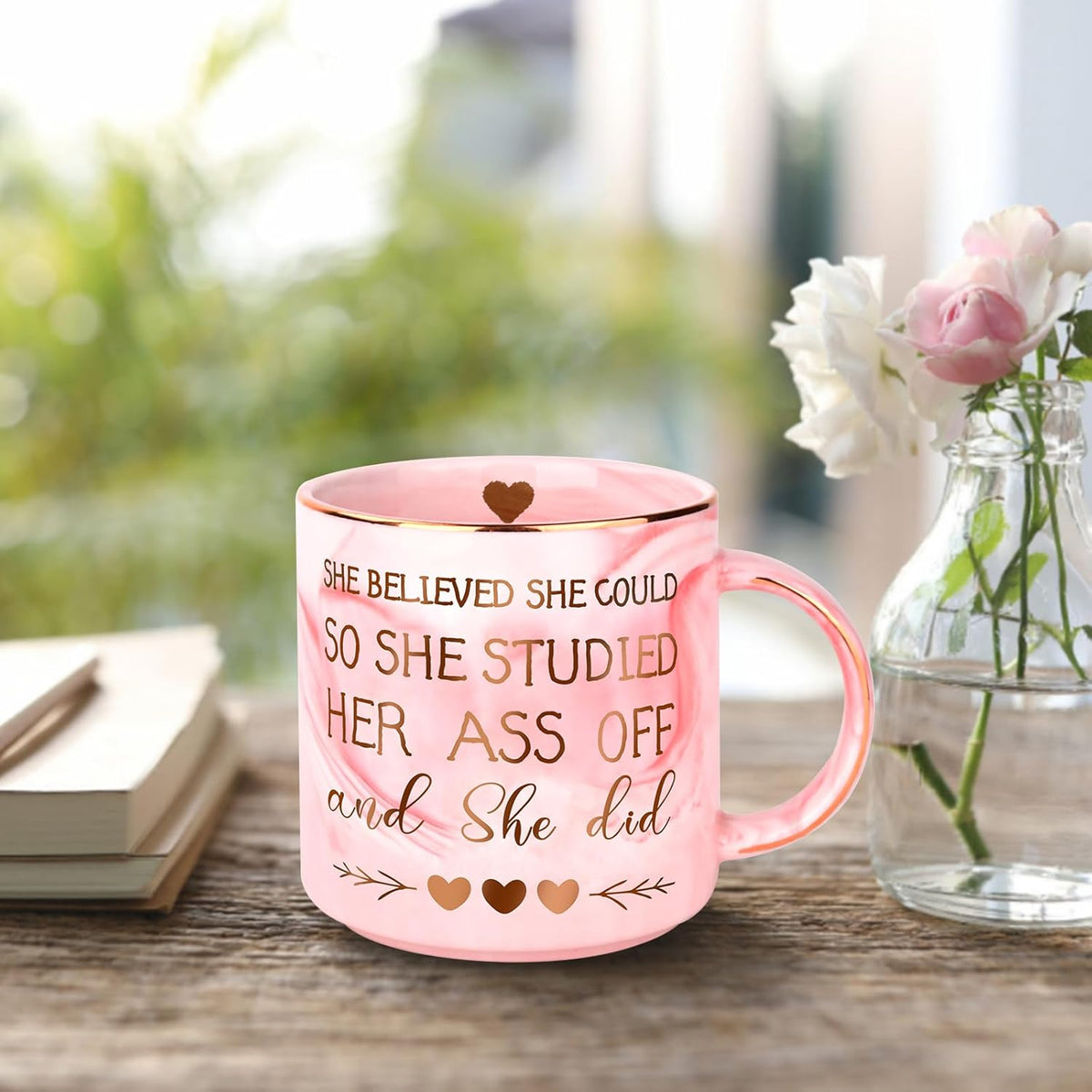 graduation funny gifts for her   12 oz pink marble ceramic coffee mug for 2025 college graduation gifts masters degree phd mba nurse practitioner phd graduation gift for women 1747216642102.jpg