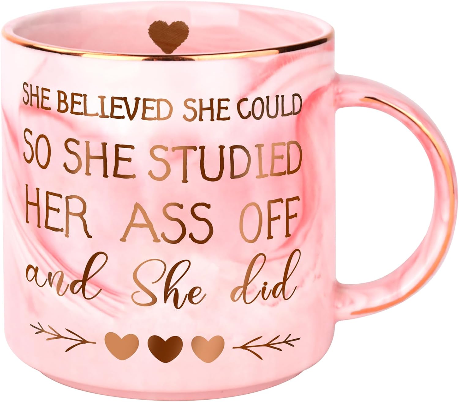 graduation funny gifts for her   12 oz pink marble ceramic coffee mug for 2025 college graduation gifts masters degree phd mba nurse practitioner phd graduation gift for women 1747216642106.jpg