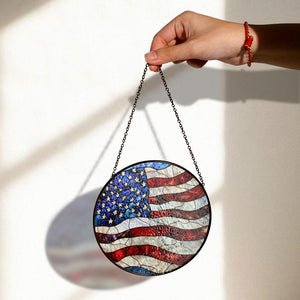 american flag stained glass suncatcher patriotic window decor rustic usa theme veterans  military families fourth of july gift 1747449636501.jpg