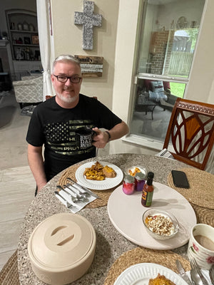 husband daddy protector hero fathers day camo american flag t shirt 1747624973173.jpg