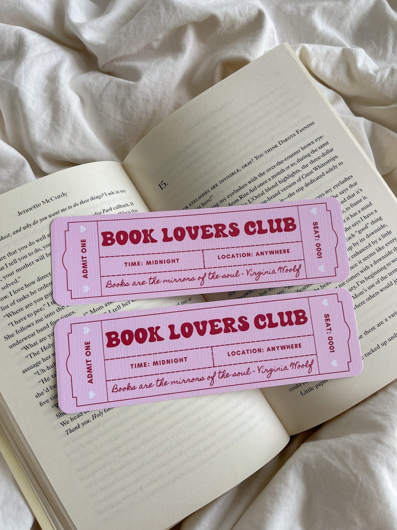 Book Lovers Club Bookmark  Feminist Bookmark  Bookmark Ticket  Cute Bookmark  Gift For Book Lover  Book Club  Female Book Club 1747991804054.jpg