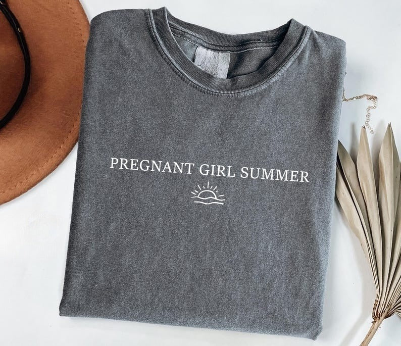 Pregnant Girl Summer Shirt Beach Pregnancy Announcement T Shirt Pregnancy Reveal Tee Baby Shower Gift Mom Shirt 1748228228219.jpg