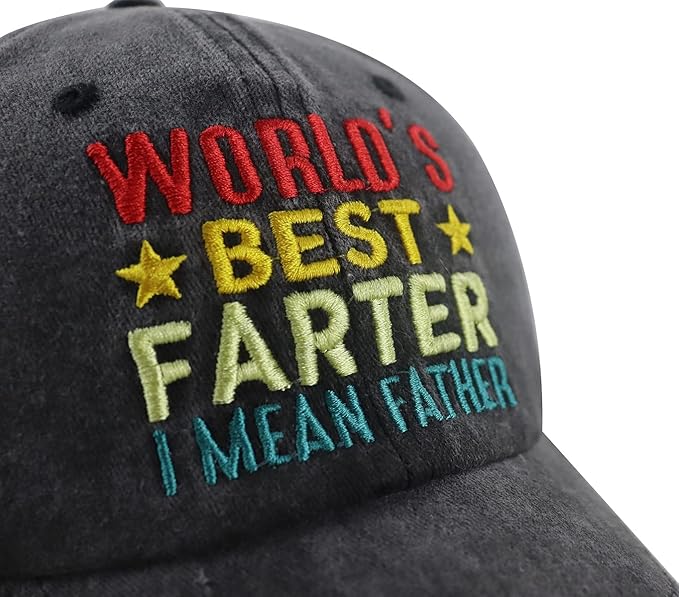 Worlds Best Farter I Mean Father Hats For Men Papa Funny Adjustable Washed Cotton Embroidered Dad Baseball Cap 1748315483562.jpg
