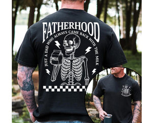 Fatherhood Shirt Just A Dad Who Came Back With The Milk Funny Dad Shirt Skeleton Fatherhood Shirt Fathers Day Shirt Gift For Husband 1748321077536.jpg