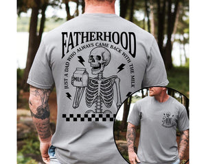 Fatherhood Shirt Just A Dad Who Came Back With The Milk Funny Dad Shirt Skeleton Fatherhood Shirt Fathers Day Shirt Gift For Husband 1748321077565.jpg