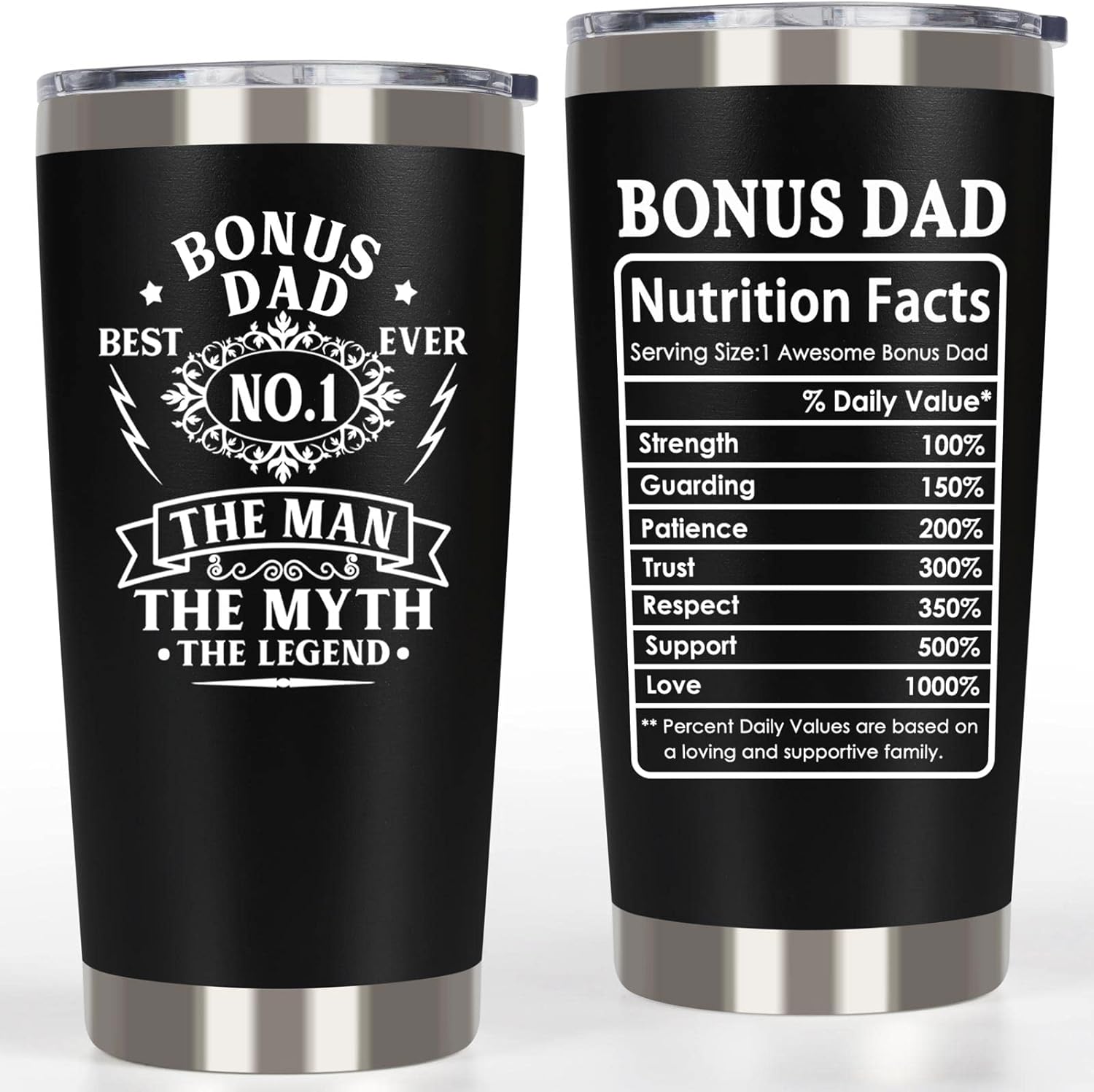 Bonus Dad Tumbler Bonus Dad Fathers Day Gifts From Daughter Son Kids   Best Ever Gifts Funny Birthday Gift For Stepdad No1 Cup Tumbler 20oz 1748506787073.jpg