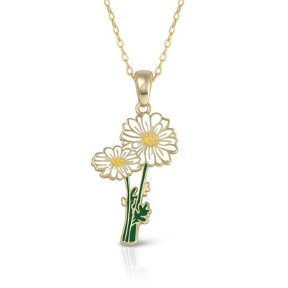 Flower Necklace Daisy Necklace Charm Dainty Gold Necklace Gift For Her Birthday Flower Necklaces For Women Floral April Birth Flower Month 1749113954538.jpg
