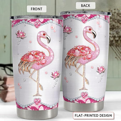 Flamingo Gifts For Women Girls Pink Flamingo Tumbler 20oz Jewelry Drawings Stainless Steel Insulated Tumblers Coffee Travel Mug Cup Gift For Birthday Christmas 1749176891301.jpg
