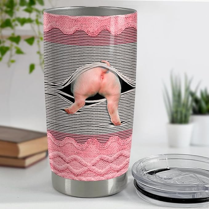 Pig Tumbler 20oz Stainless Steel Insulated Tumblers Coffee Travel Mug Cup Funny Pig Gifts For Women Girls Gift For Birthday Christmas 1749177222580.jpg