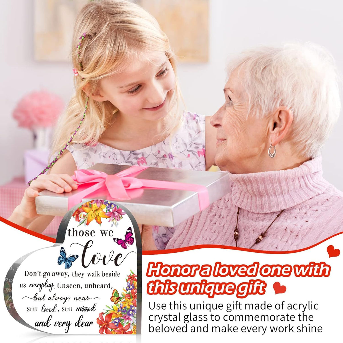 Sympathy Bereavement Gift Acrylic Heart Memorial Gift For Loss Of Loved One Sympathy Condolence Grieving Keepsake For Mom Dad Grandma Friend Remembrance Decor 1749454986983.jpg