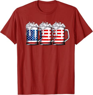 Beer American Flag 4th Of July Men Women Merica Drinking Usa T Shirt 1749630753511.jpg