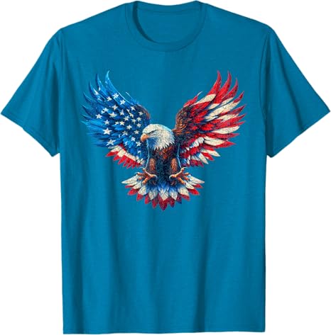 American Flag Bald Eagle Patriotic Eagle 4th Of July Usa T Shirt 1749631317988.jpg