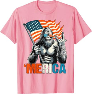 Bigfoot Merica Rock American Flag Patriotic 4th Of July T Shirt 1749633262741.jpg