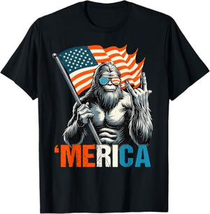 Bigfoot Merica Rock American Flag Patriotic 4th Of July T Shirt 1749633262763.jpg