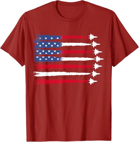 Patriotic Red White Blue Usa Flag Fighter Jets 4th Of July T Shirt 1749694610037.jpg