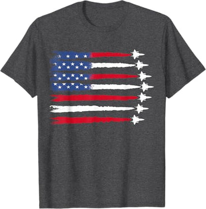 Patriotic Red White Blue Usa Flag Fighter Jets 4th Of July T Shirt 1749694610105.jpg