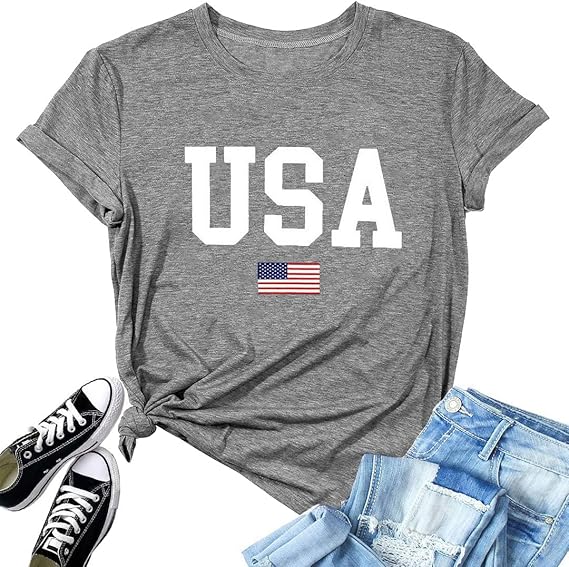 Usa Flag Tee Shirt For Women 4th Of July Memorial Day Gift T Shirt Casual Short Sleeve American Proud T Shirt Tops 1749696008722.jpg