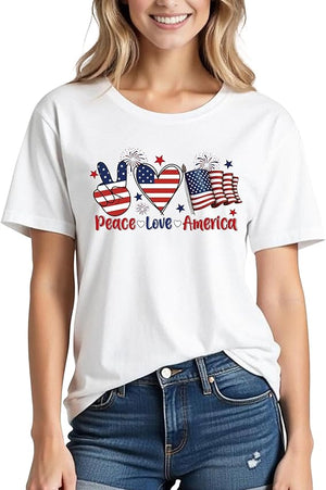 4th Of July Shirts Womenpremium Cotton Crewneck Usa American Flag Patriotic Short Sleeved T Shirt 1749696412184.jpg