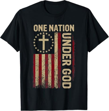 One Nation Under God Flag 4th Of July Patriotic Christian T Shirt 1749697081805.jpg