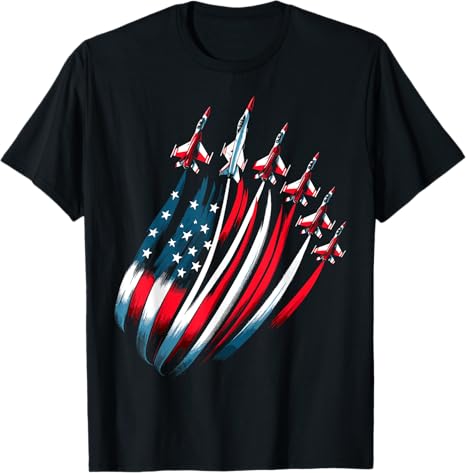 Patriotic Usa Flag Fighter Jets Boys 4th Of July T Shirt 1749697206371.jpg