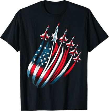 Patriotic Usa Flag Fighter Jets Boys 4th Of July T Shirt 1749697206371.jpg