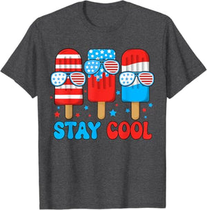 Stay Cool Popsicle 4th July Boys Men Patriotic American Flag T Shirt 1749699242189.jpg