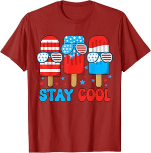 Stay Cool Popsicle 4th July Boys Men Patriotic American Flag T Shirt 1749699242230.jpg