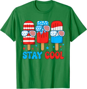 Stay Cool Popsicle 4th July Boys Men Patriotic American Flag T Shirt 1749699242359.jpg