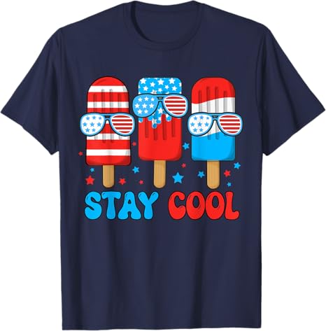 Stay Cool Popsicle 4th July Boys Men Patriotic American Flag T Shirt 1749699242368.jpg