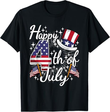 Happy 4th Of July Patriotic American Flag Usa Men Women Kids T Shirt 1749700905454.jpg
