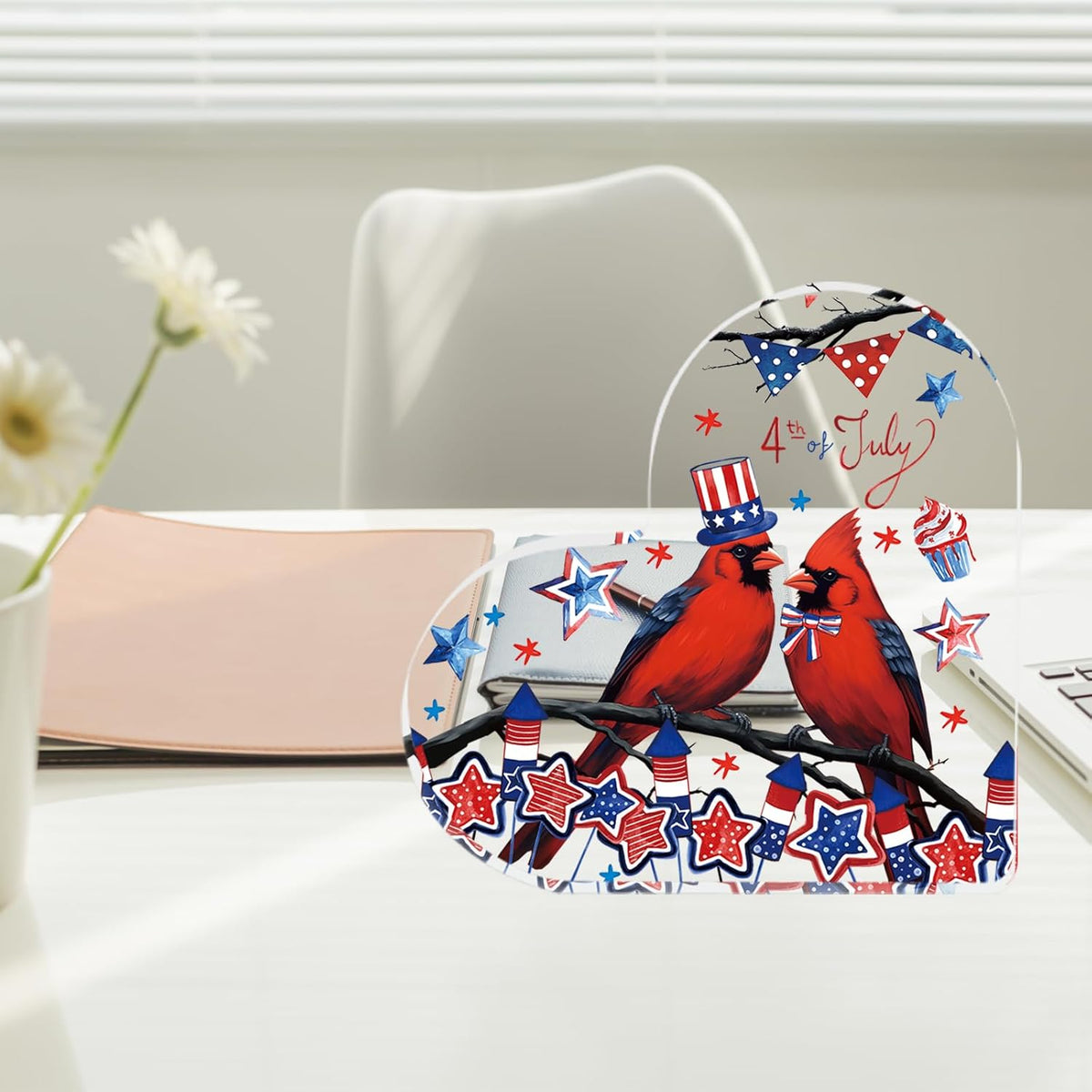 4th Of July Decorations Cardinal Stars Acrylic Plaque Independence Day Patriotic Home Shelf Office Desk Decor 1749801277945.jpg