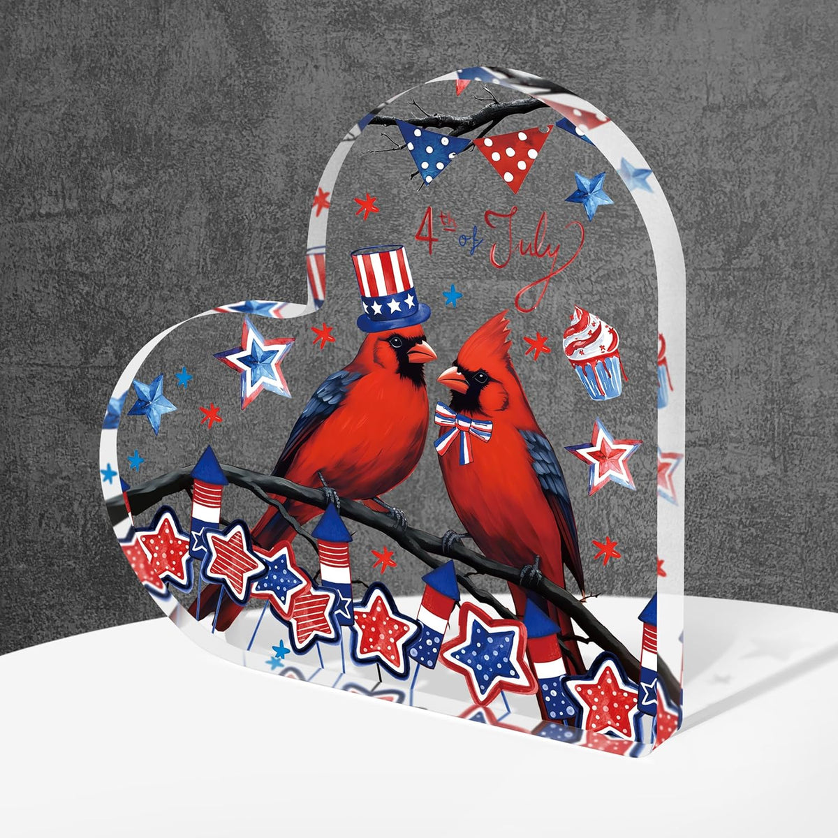 4th Of July Decorations Cardinal Stars Acrylic Plaque Independence Day Patriotic Home Shelf Office Desk Decor 1749801278010.jpg