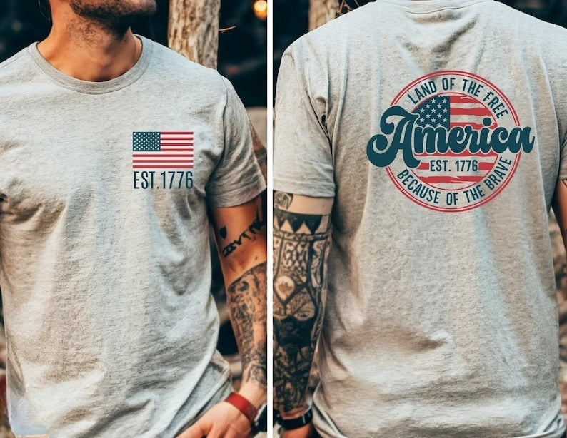 America Flag Shirt 4th Of July Shirt Retro Usa Graphic Tee Star American Graphic Tee Retro Usa Shirt Red White And Blue Amerikan Men 1750056843969.jpg