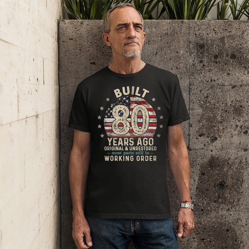 Built 80 Years Ago Shirt Vintage 1945 Shirt 80th Birthday Gift Turning 80 Gift Retro Classic T Shirt For Him Birthday Gift For Men 1750134541353.jpg