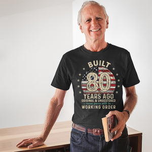 Built 80 Years Ago Shirt Vintage 1945 Shirt 80th Birthday Gift Turning 80 Gift Retro Classic T Shirt For Him Birthday Gift For Men 1750134541396.jpg