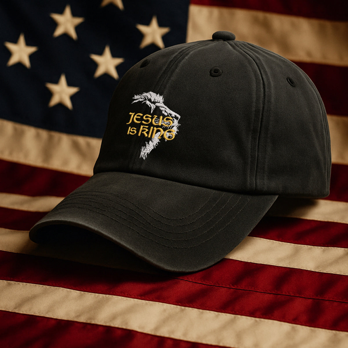 Jesus Is King Embroidered Cap 1750148320184.jpg