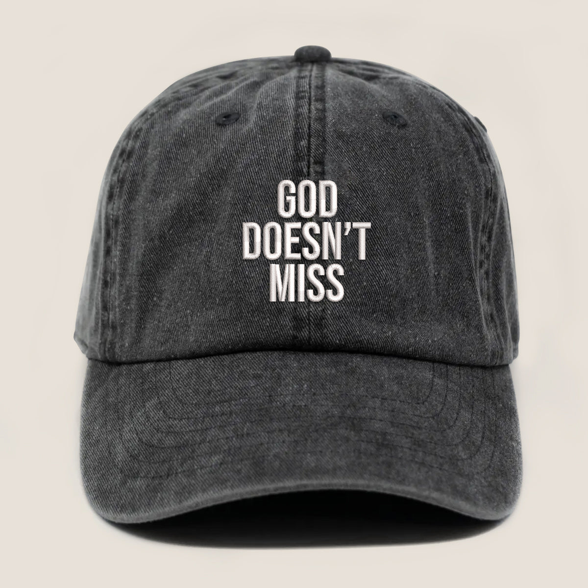 God Doesnt Miss Embroidered Cap 1750148453048.jpg
