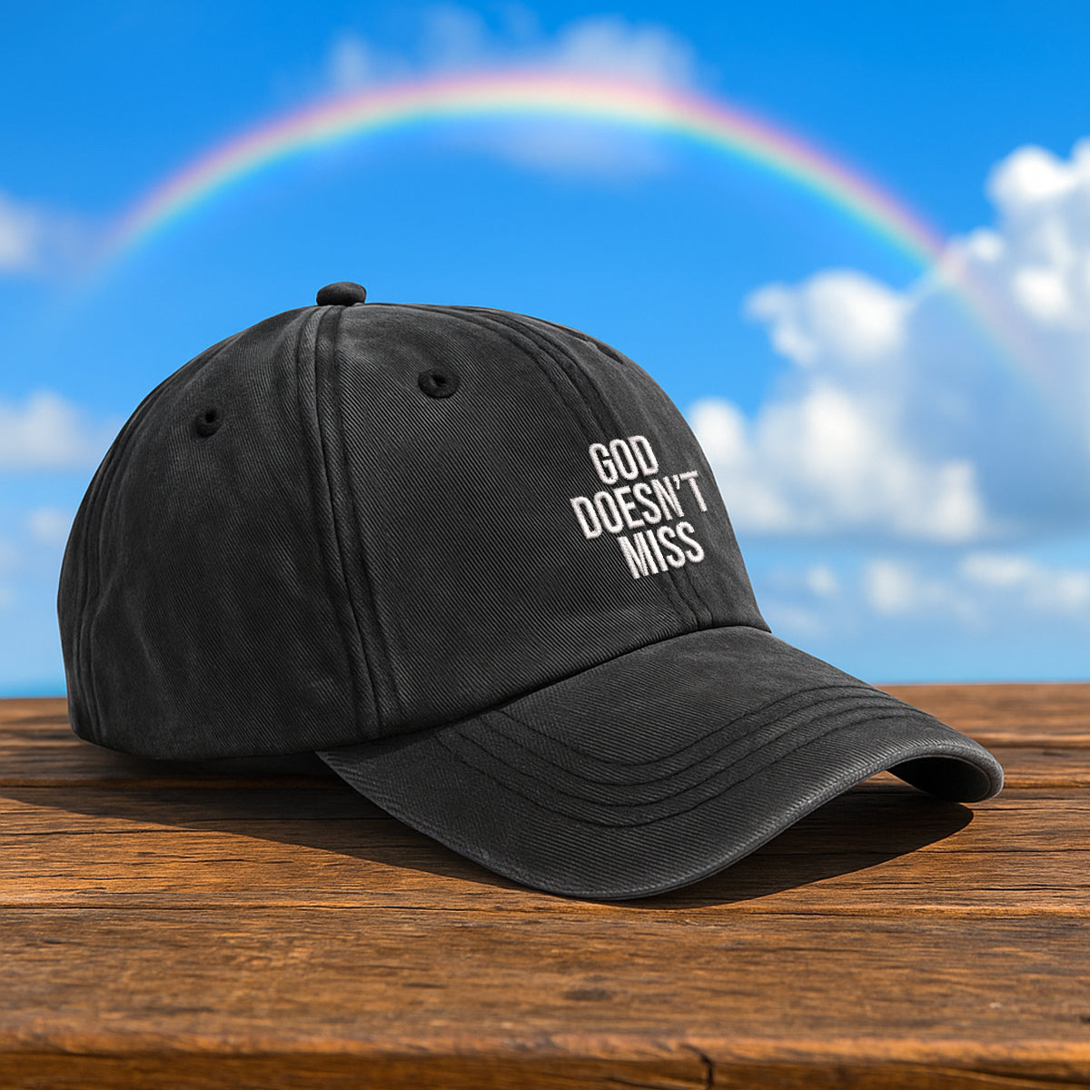 God Doesnt Miss Embroidered Cap 1750148453327.jpg
