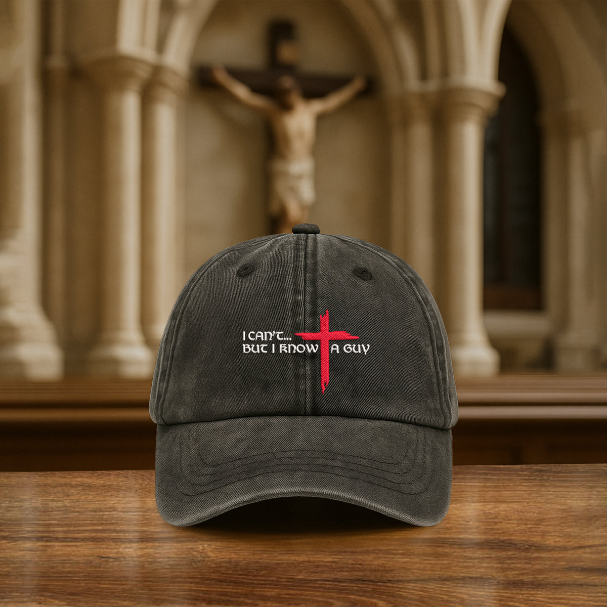 I Cant But I Know A Guy Embroidered Cap 1750148643276.jpg