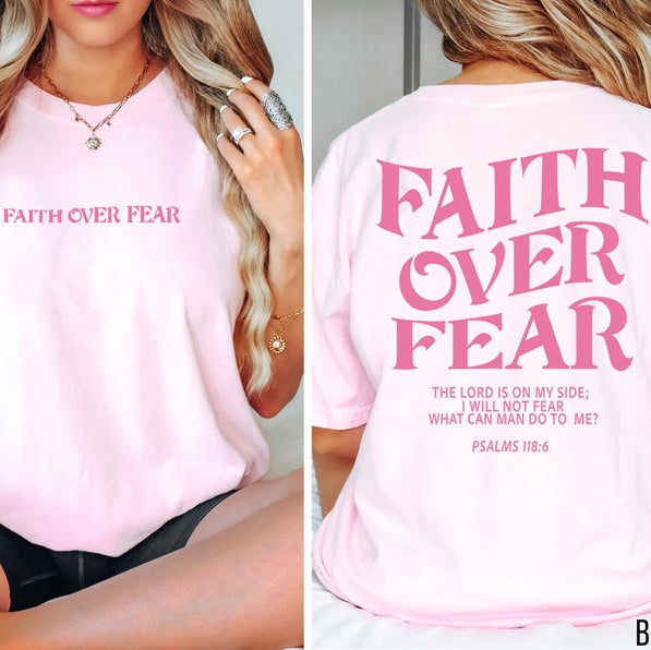Faith Over Fear Shirt Aesthetic Christian Shirt Bible Verse Tee Jesus Tshirt Church Shirt Trendy Shirt Religious Shirt 1750241627355.jpg