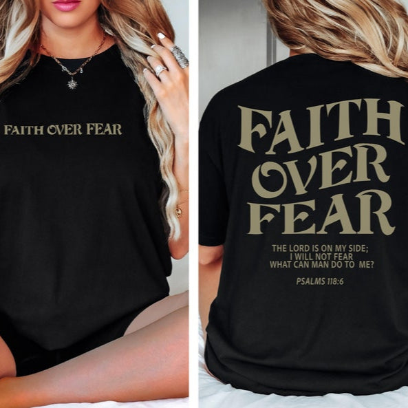 Faith Over Fear Shirt Aesthetic Christian Shirt Bible Verse Tee Jesus Tshirt Church Shirt Trendy Shirt Religious Shirt 1750241627385.jpg